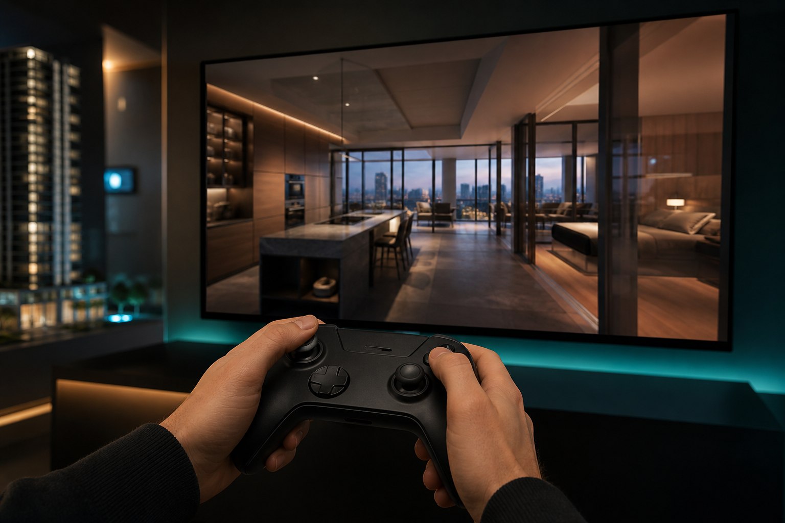 Live guided tour with a controller